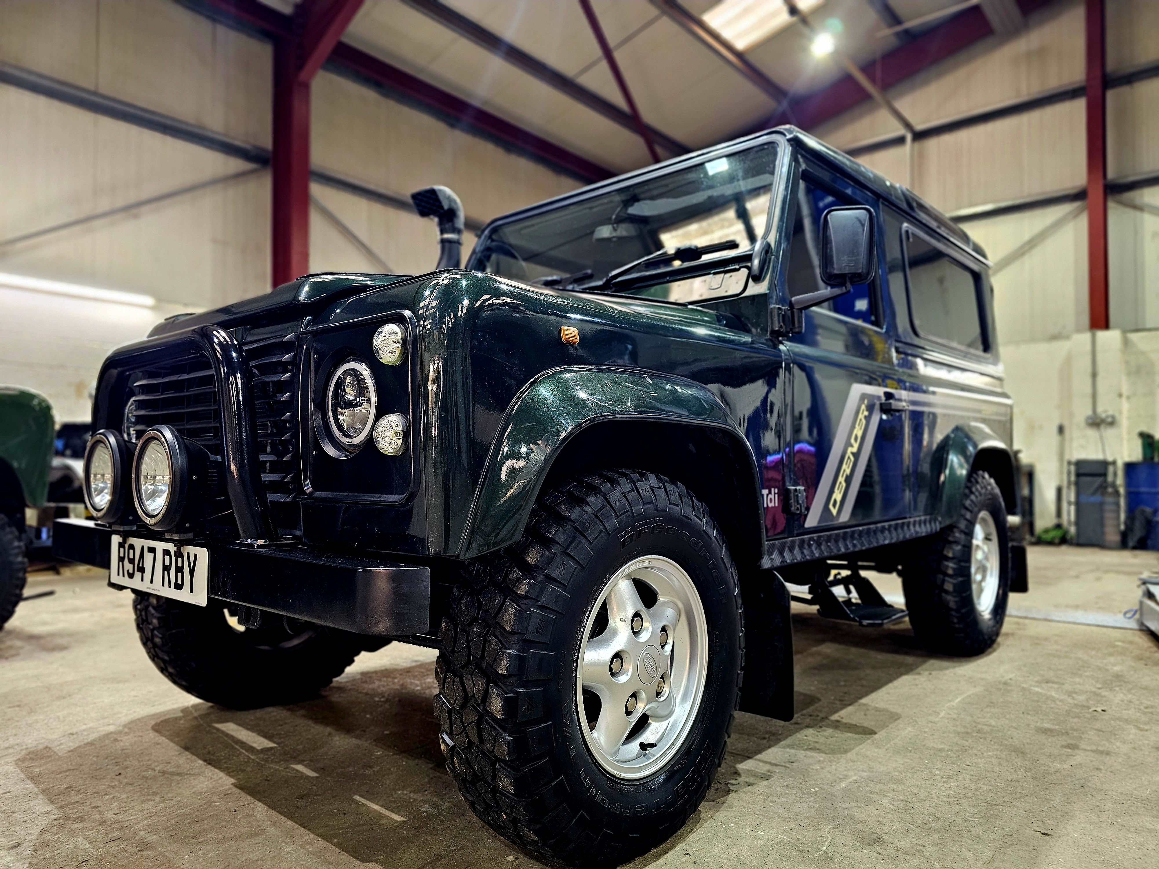 Mechanical restoration detail on a workshop vehicle